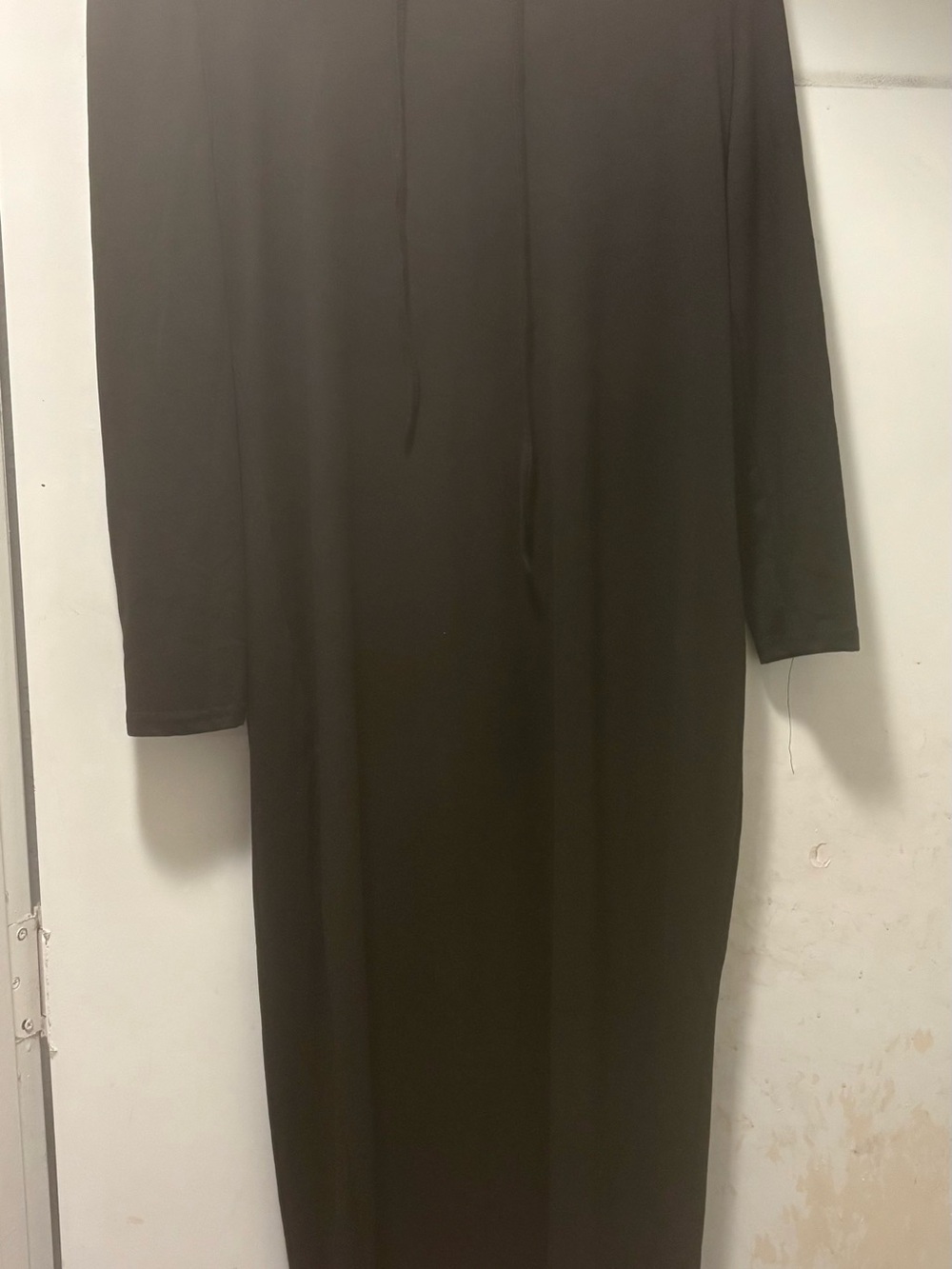 SHEIN Black Long Sleeve Maxi Dress